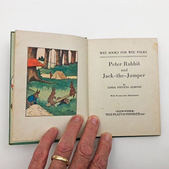Peter Rabbit and Jack The Jumper Linda Stevens Almond 1935 HB Wee Books - Picture 6 of 10